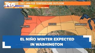 NOAA winter forecast 202324 El Nino expected in Washington [upl. by Rossie]