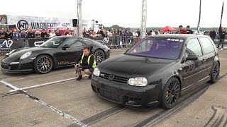 Tuner Cars Drag RACING 950HP Golf 4 R32 1450HP S4 B5 900HP 991 GT2 RS 1400HP GTR 1000HP RS6 C6 [upl. by Mathre]