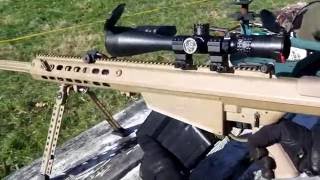 Barret M107 50 Cal BMG QDL Suppressed with Subsonic Ammo QUIET [upl. by Dane311]