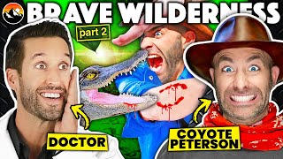 ER Doctor amp Coyote Peterson REACT to DEADLIEST Bites From Brave Wilderness [upl. by Eramal]