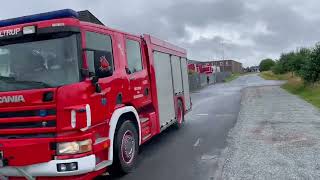 PostNord i flammer Storbrand bryder ud [upl. by Enortna]