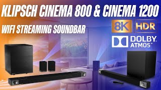 Klipsch Cinema 1200 và 800  Soundbar 8K Dolby Atmos streaming thông minh uy lực như dàn rời [upl. by Basile]