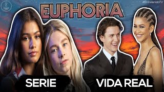 Las Parejas REALES de Euphoria  Personajes En La Vida Real  Rue Jules Nate Cassie Maddy [upl. by Nanette]