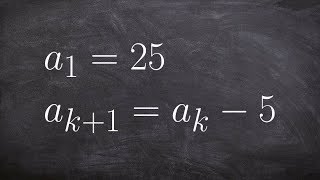 How to use the recursive formula to evaluate the first five terms [upl. by Efrem]