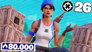 ME HAGO 26 KILLS EN 80000 PUNTOS SOLO ARENA  FORTNITE [upl. by Lorolla]