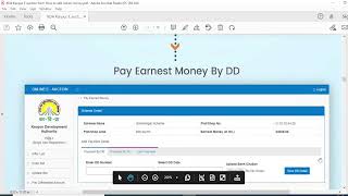 KDA Kanpur E auction How to register and add token money [upl. by Bomke]