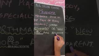 MELANOMA important topic for Bsc Nursing GNM students NORCET NCLEX [upl. by Mercado]