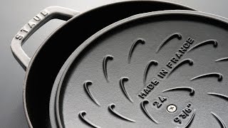 Essential French Oven with the “Chistera DropStructure” Overview  Cast Iron Dutch Oven  STAUB [upl. by Abigail]