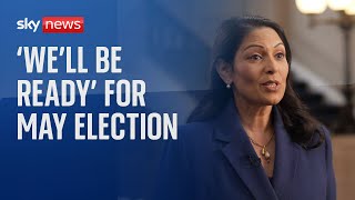 Well be ready for May election says former Tory Home Secretary Priti Patel [upl. by Lenehc]