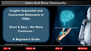 VHDL Basics  How Sequential and Concurrent Statements works in VHDL  For Beginner’s [upl. by Ettelorahc721]