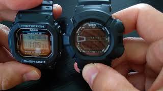 Casio GShock G5600 review comparison with Mudman G9000 and DW6900 [upl. by Anasor]