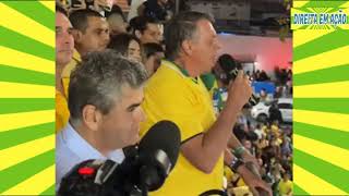 BOLSONARO DISCURSA PARA MULTIDÃO EM DUQUE DE CAXIAS  RJ [upl. by Relyuc]