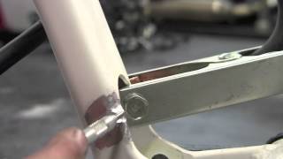 TIG WELDING 101 ALUMINUM TIG WELDING MOUNTAIN BIKE FRAME REPAIR LONGEVITY TIGWELD 200 DX WELDER [upl. by Godfrey898]