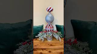 DIY Christmas Decor  DIY Christmas Ornament Topiary [upl. by Enaujed]