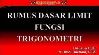 Rumus Dasar Limit Fungsi Trigonometri [upl. by Heinrick]