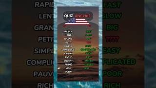 apprendreanglais learningenglish english anglais quiz francais french viral shorts [upl. by Kowatch]