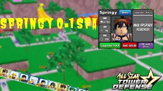 SPRINGY 01 SPA FASTEST SPA UNIT ASTD  INFINITE SOLO ALL STAR TOWER DEFENSE [upl. by Yecak302]