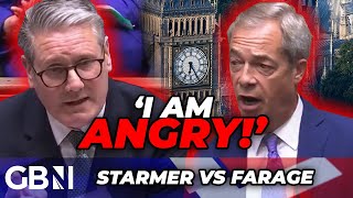 Im ANGRY Farage and Starmer face off in FURIOUS row over twotier Britain in FIRST PMQs CLASH [upl. by Dweck]