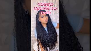 Styling Box Braids boxbraids hairstyles hair protectivestyles naturalhair braids naturalhair [upl. by Ube]