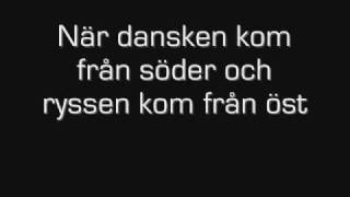 Njord  Om Vi För Landet Måste Slåss med texter [upl. by Fanchette812]