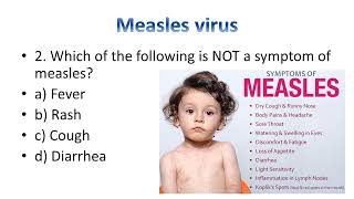 measles Mcqs virology microbiology safamed lecture [upl. by Ysdnil]