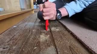 How to pull nails from a wood floor part 1 [upl. by Akimot]