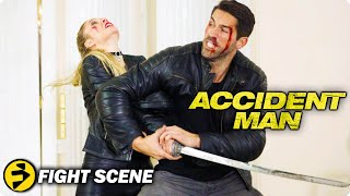 ACCIDENT MAN  Scott Adkins v Amy Johnston  Mike vs Jane the Ripper  Fight Scene [upl. by Volding482]