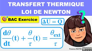 EQUATION DIFFERENTIELLE THERMODYNAMIQUE  Exercice  Terminale [upl. by Hsekin]