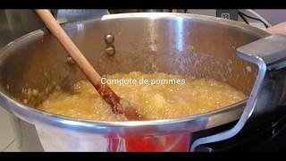 Compote de pomme  technique de stérilisation de bocaux sans stérilisateur [upl. by Willi]