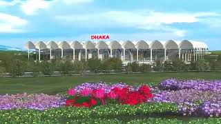 Dhaka to chittagong High Speed Bullet Train 3D Animation Details [upl. by Linzy]