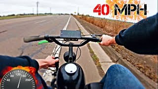 40MPH Homemade Shifter Motorized Bicycle [upl. by Iah676]