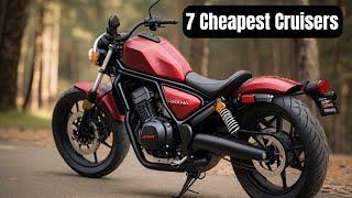 7 Cheapest Cruiser Motorcycles Anyone Can Buy In 2023 [upl. by Callista987]