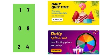 Amazon Quiz Answers Today 17 September 2024  Amazon Quiz 17 September 2024  Amazon Quiz Daily Quiz [upl. by Kciredohr]