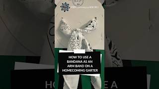 How to Make a Homecoming Garter Using a Bandana as Arm Band  HOCO Tutorials [upl. by Anertak]