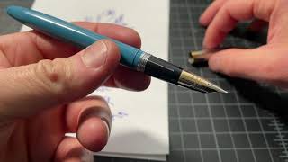 Sheaffers Snorkel Fountain Pen Fill Mechanism [upl. by Ofelia]