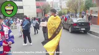 Así se vivió la previa del hincha aurinegro antes de jugar el Clásico Paceño 2024 [upl. by Ariaj]