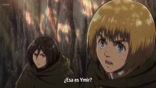 Shingeki No Kyojin 2  La legión llega pero Ymir y Reiner se llevan a Christa y a Eren [upl. by Elvera]