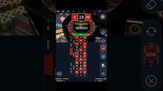 Roulette live betting onlinethree numbers strategyone spin massive hit 180000 [upl. by Efren]