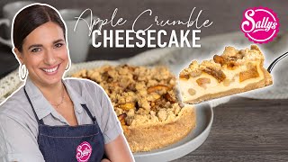 Apfel Crumble Cheesecake  herbstlich mit Bratapfelfüllung 🍎 [upl. by Eannaj]