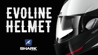 Shark Evoline Helmet  2 in 1 Open and Full Face Motorcycle Helmet  WingStuffcom [upl. by Ailam]