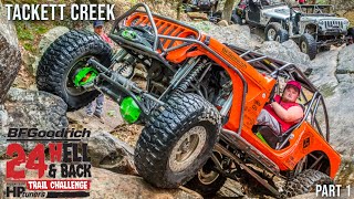 JEEPS TACKLE TACKET CREEK  24 Hell and Back Trail Challenge Part 1  TRR 35 [upl. by Elwin935]