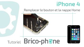 Tutoriel iPhone 4  remplacement bouton Home  nappe [upl. by Cyprian]