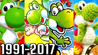 Yoshi ALL INTROS 19912017 3DS Wii U DS SNES [upl. by Ahsiekit593]