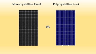 Monocrystalline Panel vs Polycrystalline panel solarmonovspolypanel solarenergysolarpowerebbill [upl. by Sekofski]