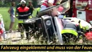 Lauterach Frontalcrash auf der Senderstraße [upl. by Ettenej]