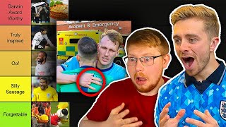 Rating Footballers DUMBEST Injuries ft ChrisMD [upl. by Ennaegroeg]