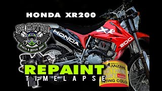 Restoration 2009 Honda XR200 Repaint Timelapse CRF250 Fairing [upl. by Ynaffat853]