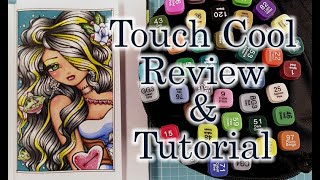 Review and Tutorial Touch Cool Alcohol Markers From Banggood [upl. by Ednihek]