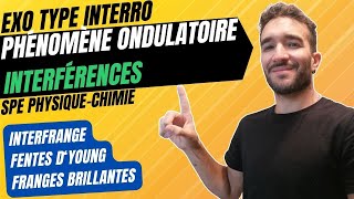 TERM SPÉ PHYSIQUECHIMIE INTERFÉRENCE EXO INTERRO 🎯 CORRECTION  INTERFRANGE amp FRANGES BRILLANTES [upl. by Myrt]