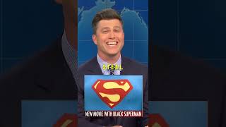 “WEEKEND UPDATE JOKE SWAPquotCOLIN JOST BLACK SUPERMAN 😂🥹☠️shorts jokes saturdaynightlive funny [upl. by Lledualc]